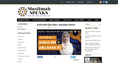 Desktop Screenshot of muslimahspeaks.com